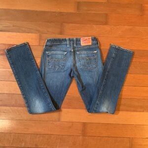 Lucky Brand Dungarees Lola Straight Jeans, regular length, size 25